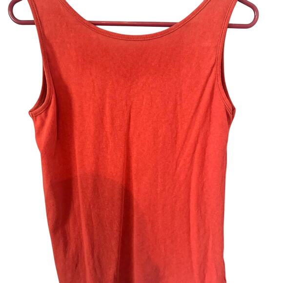 Orange shein button up tank top - Picture 3 of 3